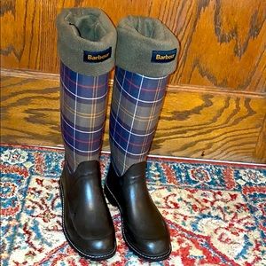 Barbour Tartan Wellington boot